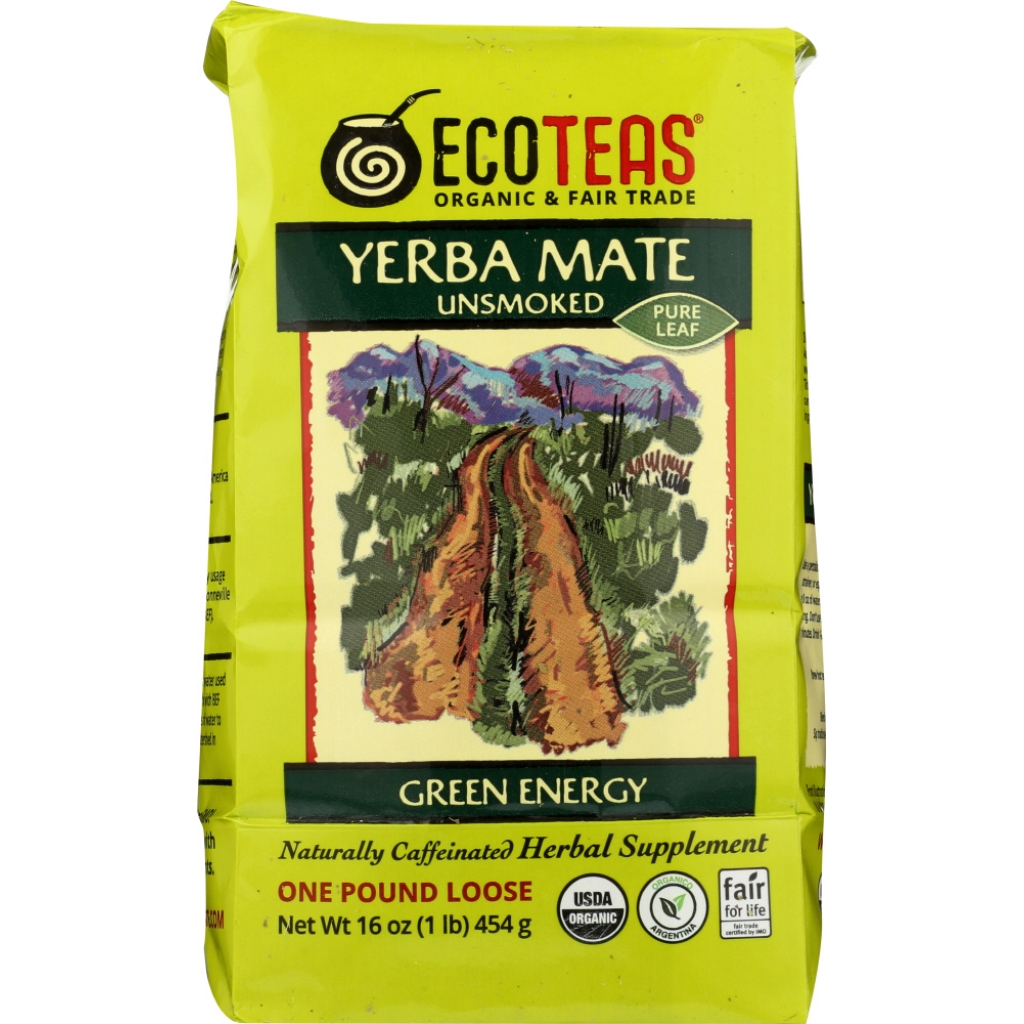 Organic Yerba Mate Tea Loose Leaf - 16 oz