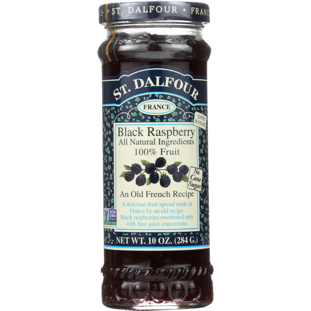 St Dalfour Black Raspberry Fruit Spread, 10 oz