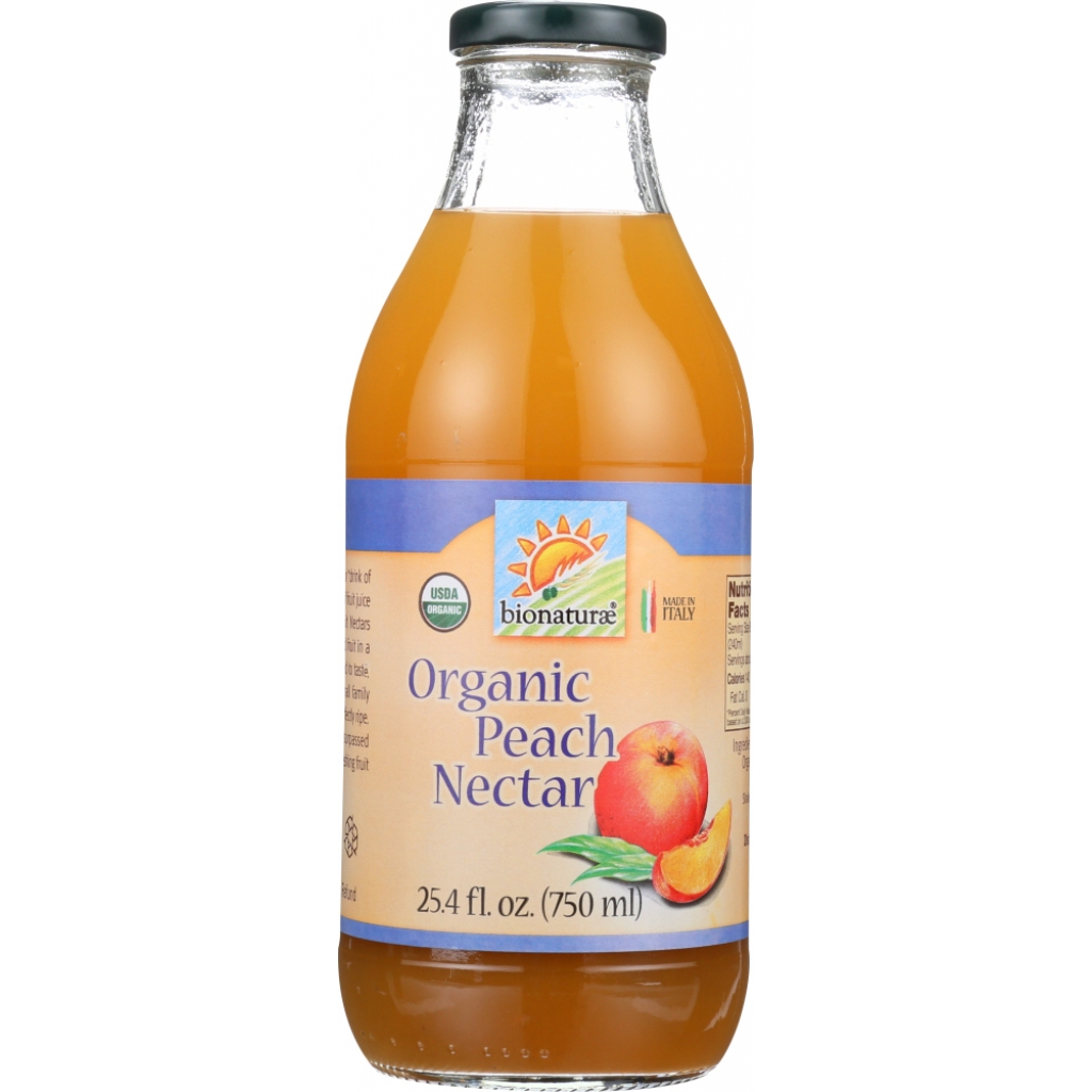 Organic Peach Fruit Nectar, 25.4 oz