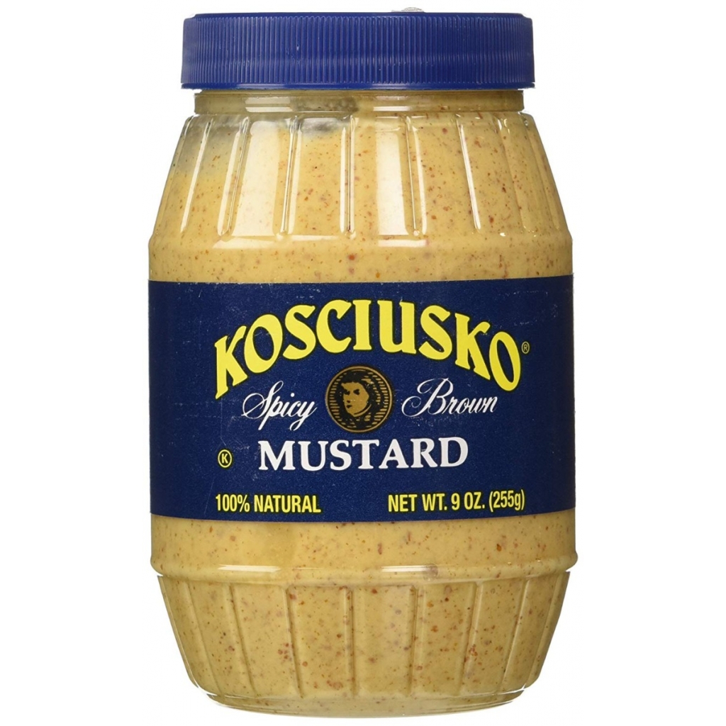 Kosciusko Spicy Brown Mustard - 9 oz Award-Winning Flavor