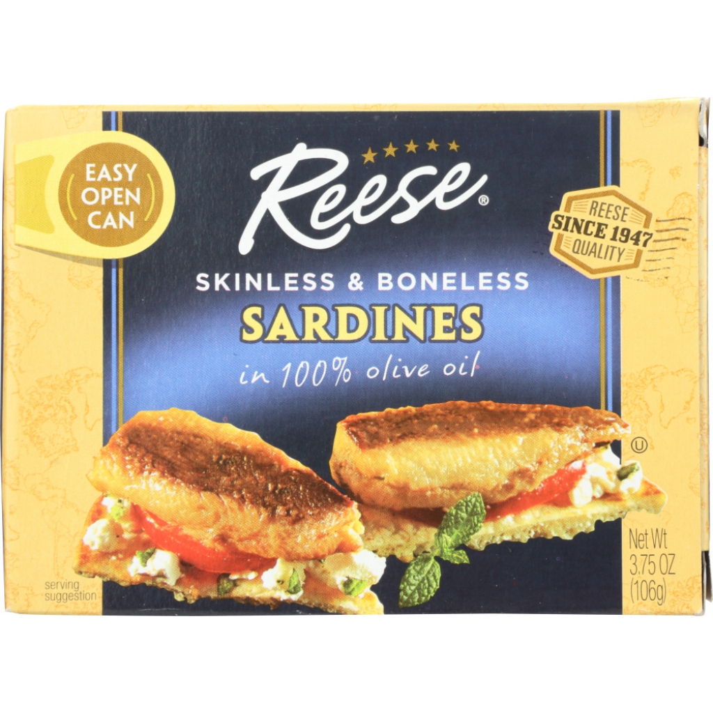 Skinless and Boneless Sardines, 3.75 oz