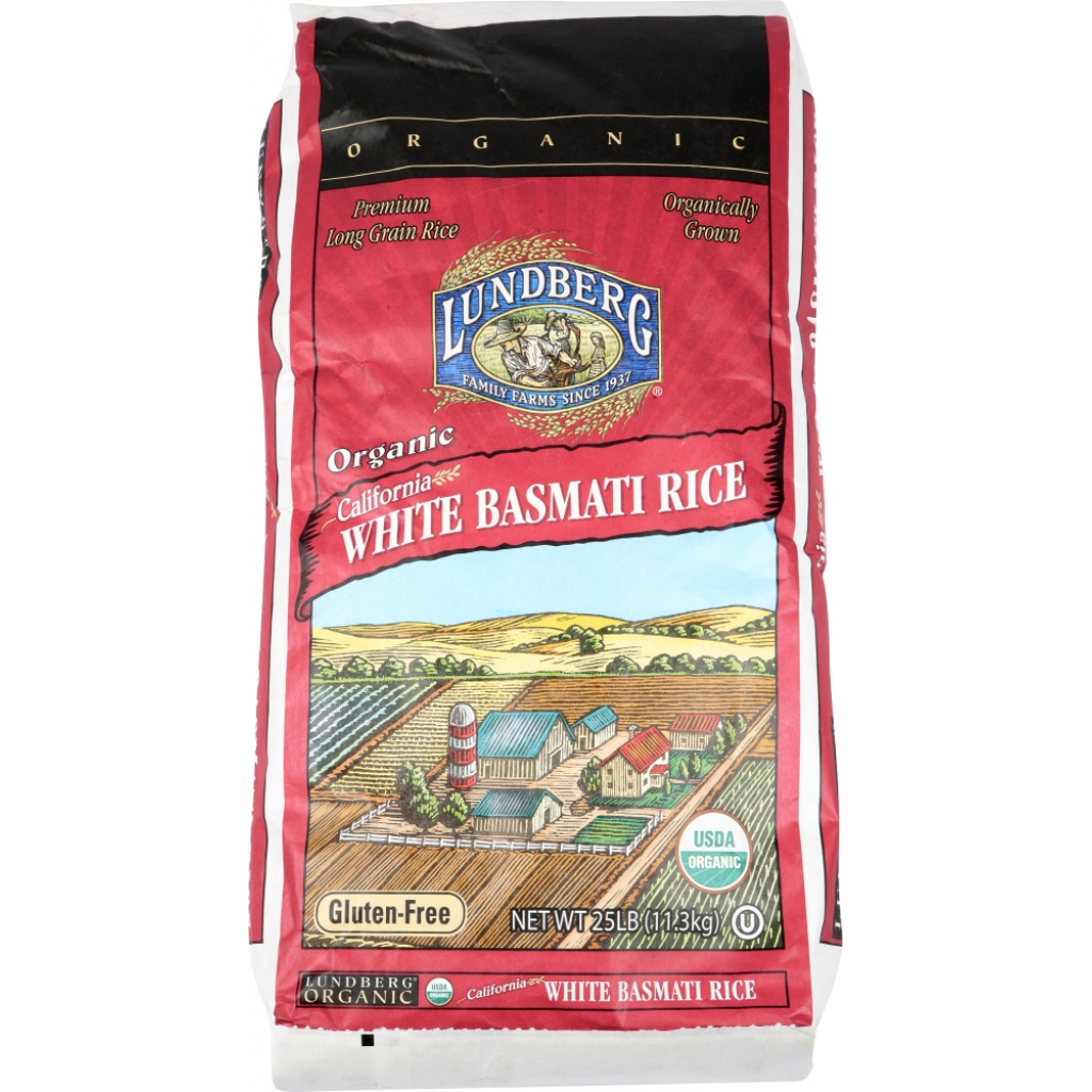 Organic White Basmati Rice - 25 lb