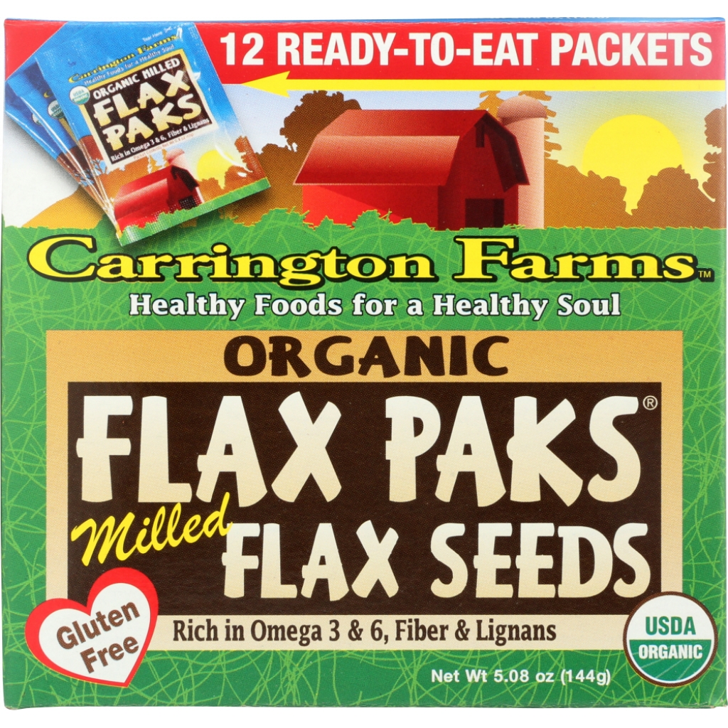 Organic Milled Flax Paks - 5.08 oz