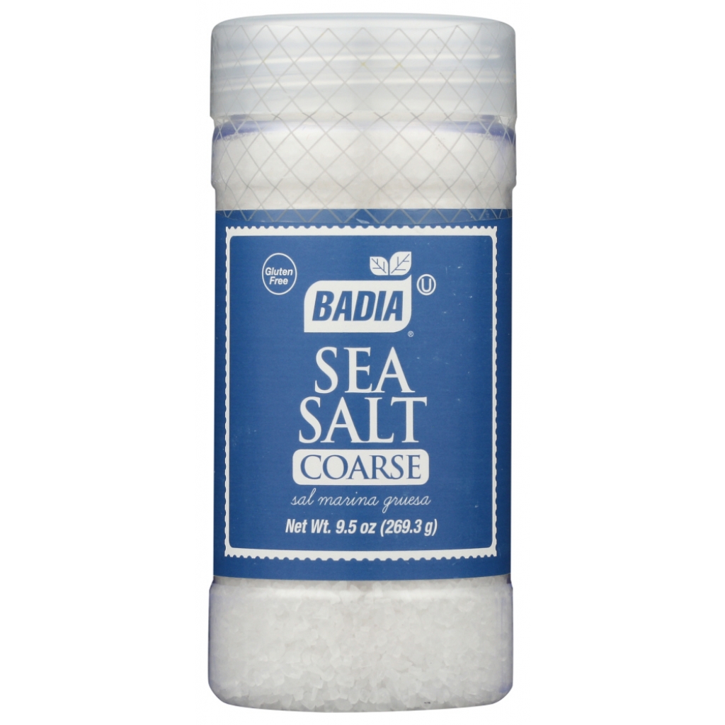 Badia Sea Salt Coarse - Gourmet Flavor Enhancer, 9.5 oz