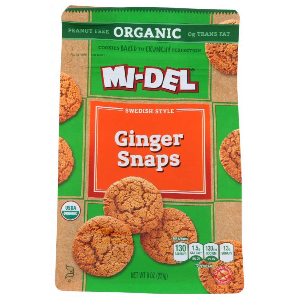 Organic Ginger Snap Cookies (8 oz)