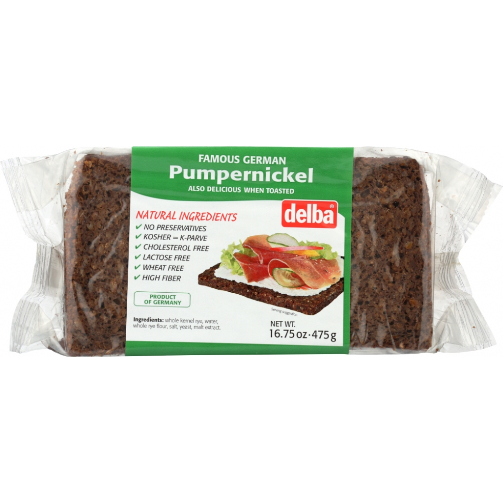 Delba German Pumpernickel Bread, 16.75 oz