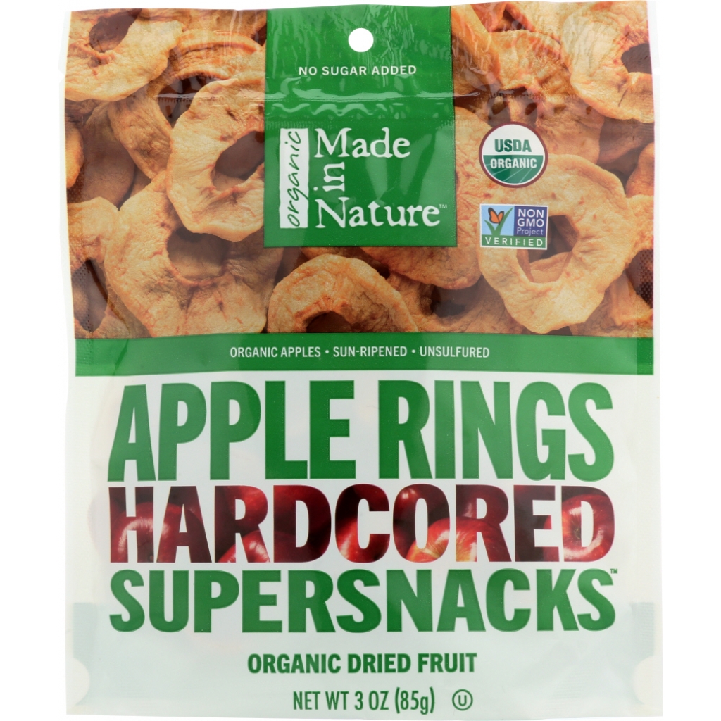 Organic Dried Apple Rings - 3 oz