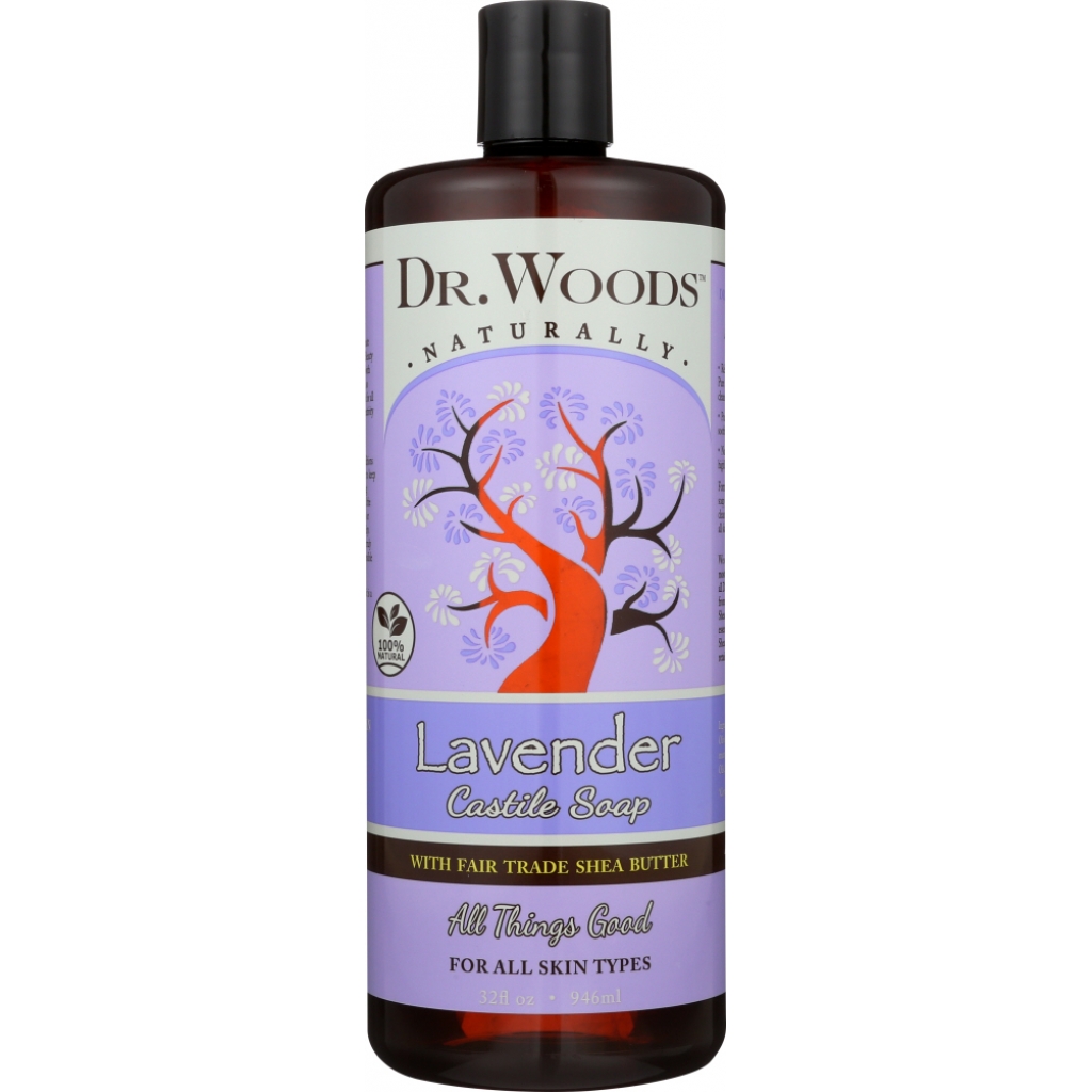 Liquid Soap Lavender with Shea Butter, 32 oz