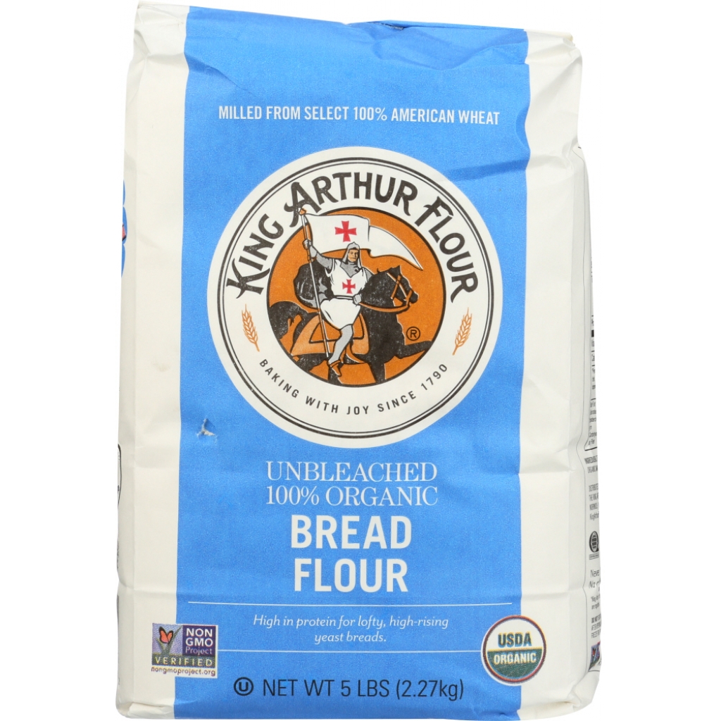 100% Organic High-Gluten Bread Flour – 5 lb