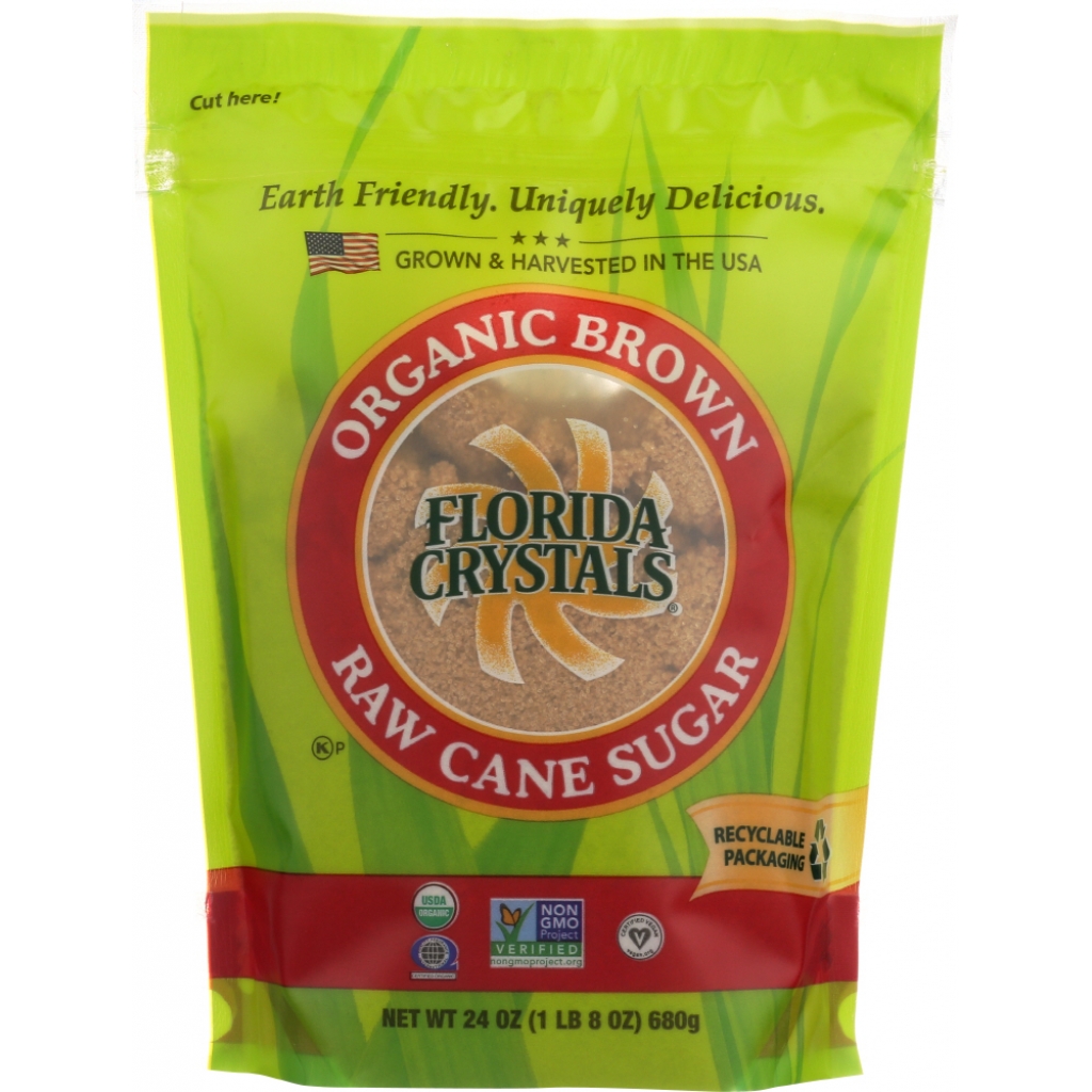 Organic Brown Cane Sugar, 24 oz