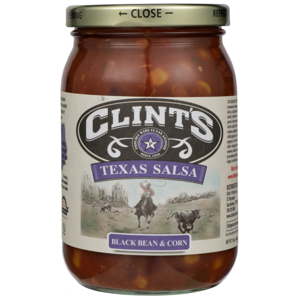 Clint's Black Bean & Corn Salsa - 16 oz