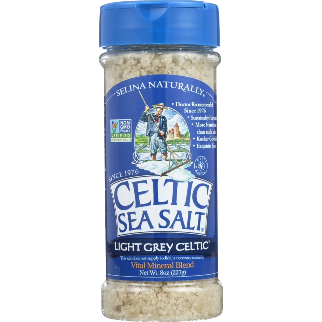 Light Grey Sea Salt Shaker - All-Natural Gourmet Salt