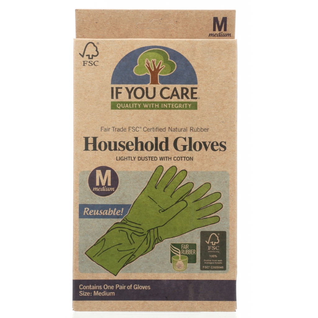 Reusable Medium Household Gloves - 1 Pair