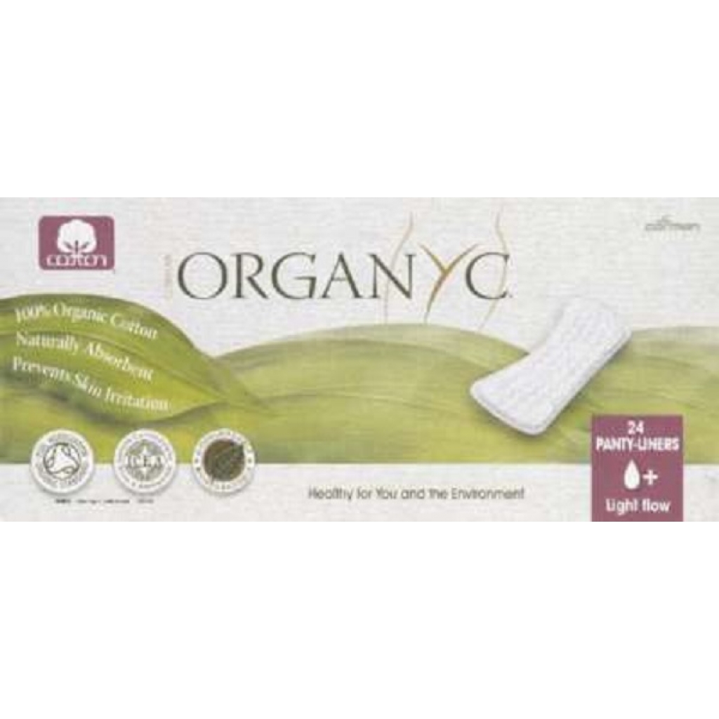 Organic Flat Pantyliners for Light Flow – 24 pc