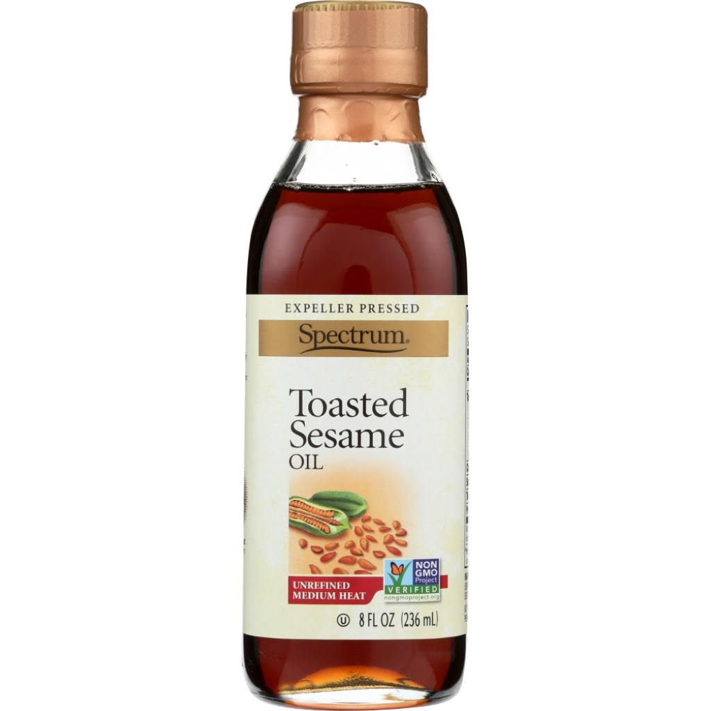 Unrefined Toasted Sesame Oil - 8 oz