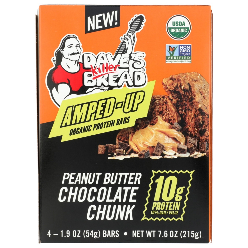 Peanut Butter Chocolate Chunk Organic Protein Bars - 7.6 oz