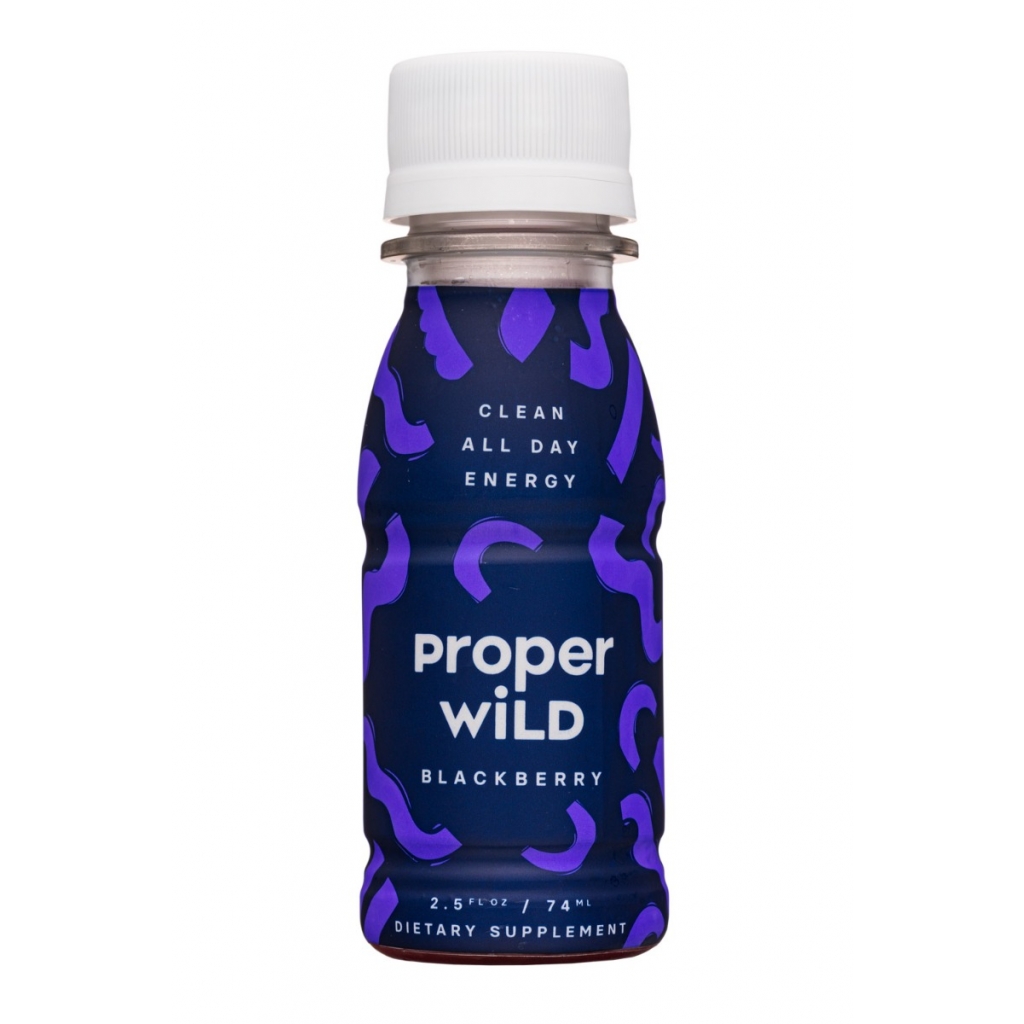 Proper Wild Clean All Day Energy Shots - Blackberry Flavor