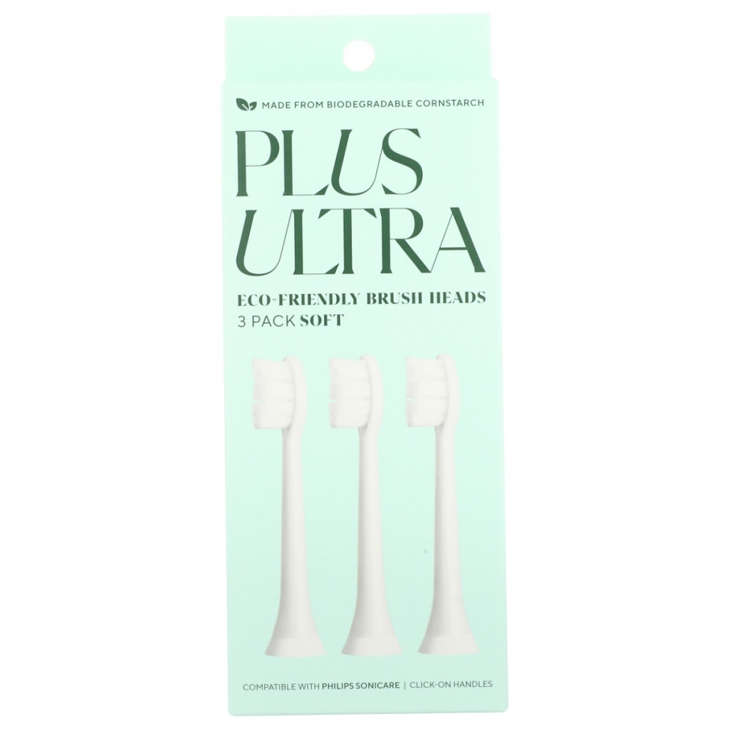 Eco-Friendly Electric Toothbrush Replacement Heads, 3 Count