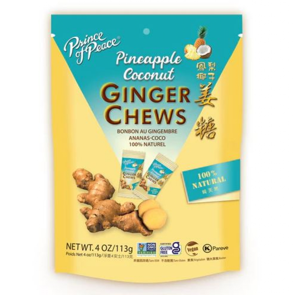 Pineapple Coconut Ginger Chews, 4 oz