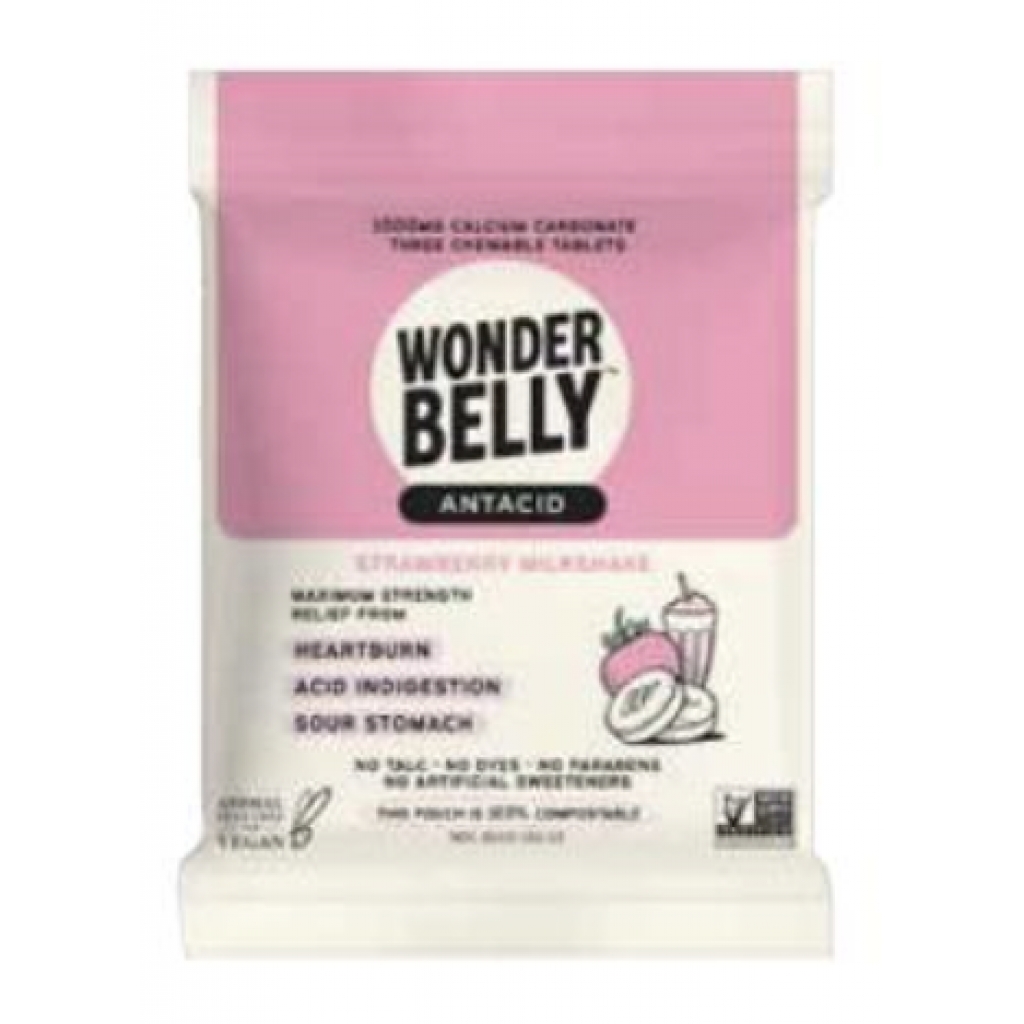 Wonderbelly Antacid, Strawberry Pack, 3 Count