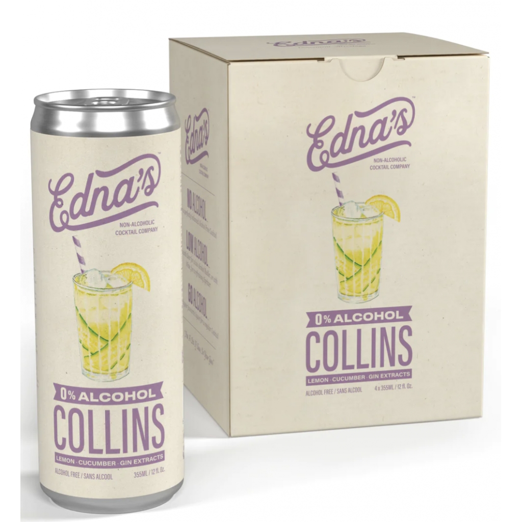 Alcohol-Free Mocktail Na Collins - Refreshing Sparkling Beverage