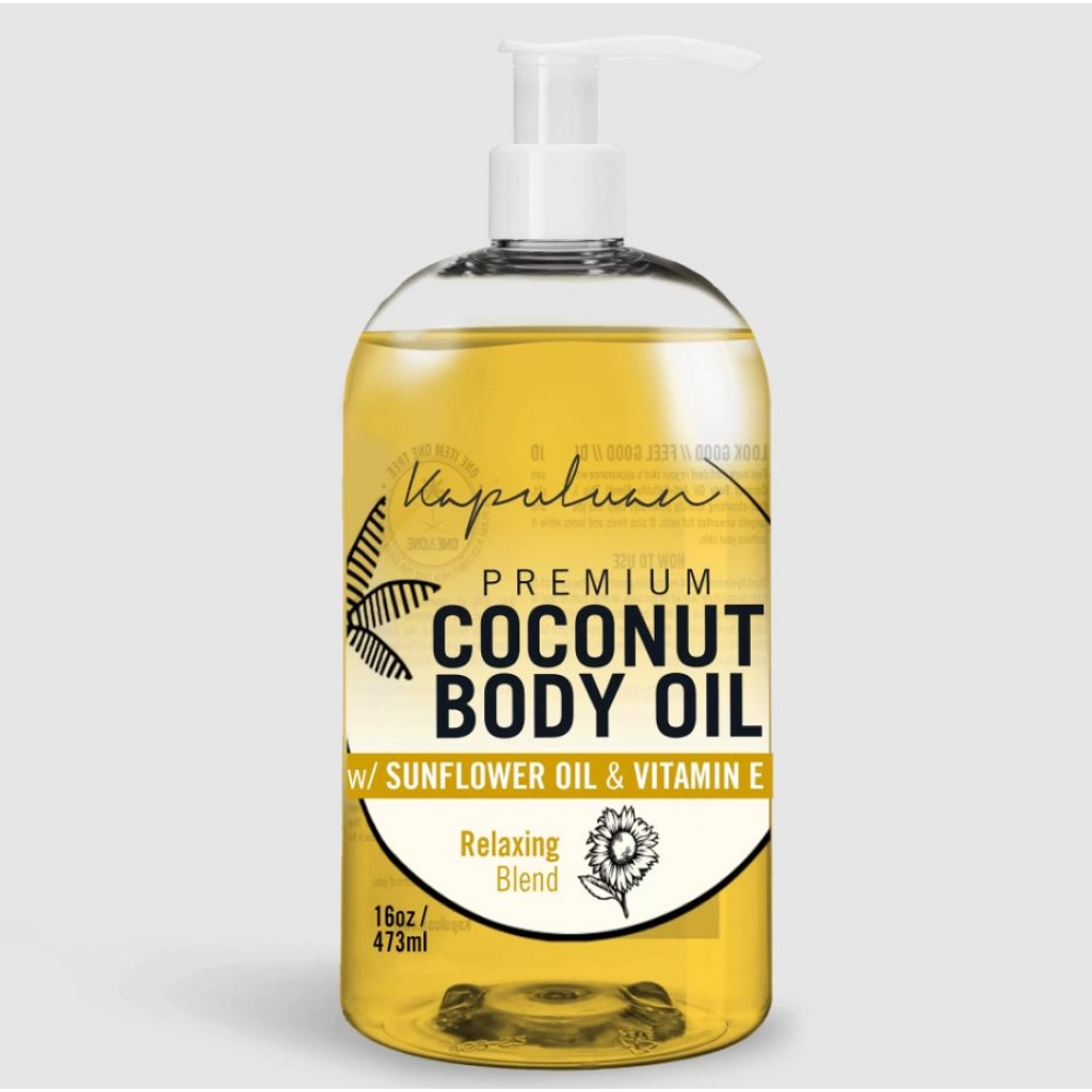 Luxurious Relaxing Coconut Body Oil - 8 oz