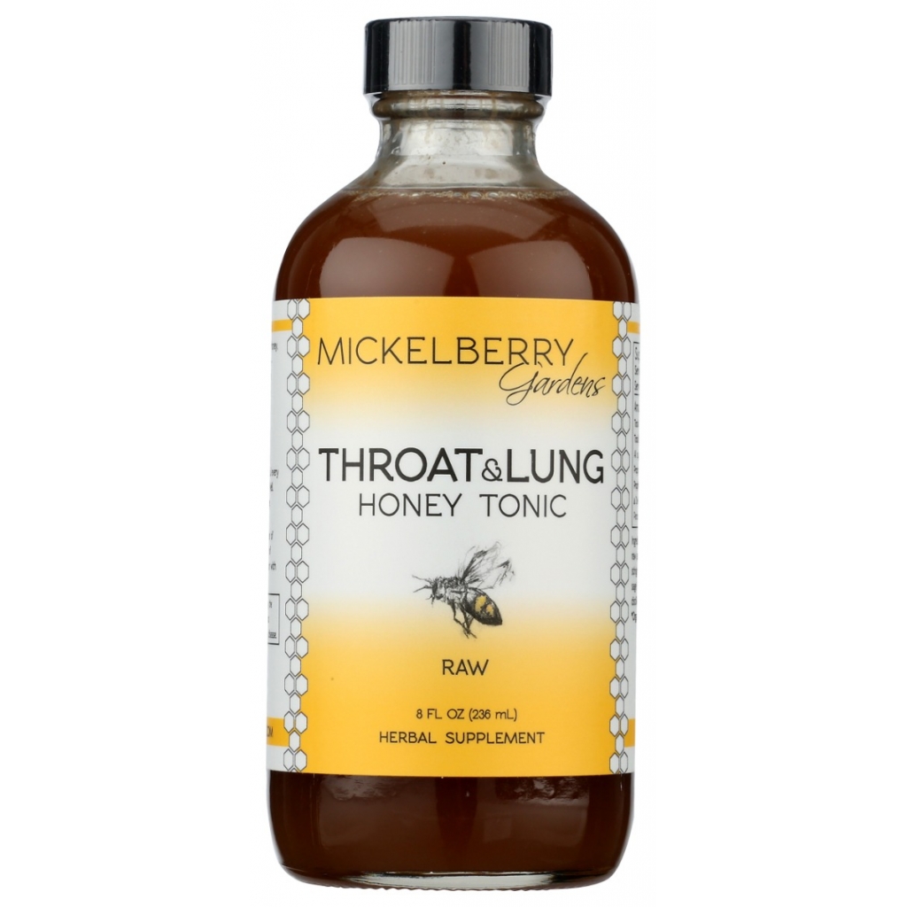 Throat & Lung Support Honey Elixir - 8 fl oz