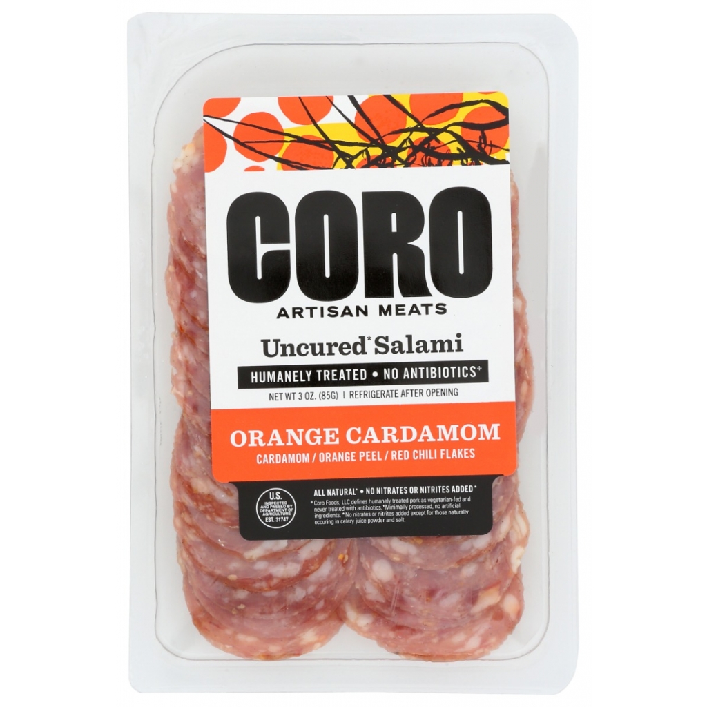 Sliced Orange Cardamom Salami Pack, 3 oz