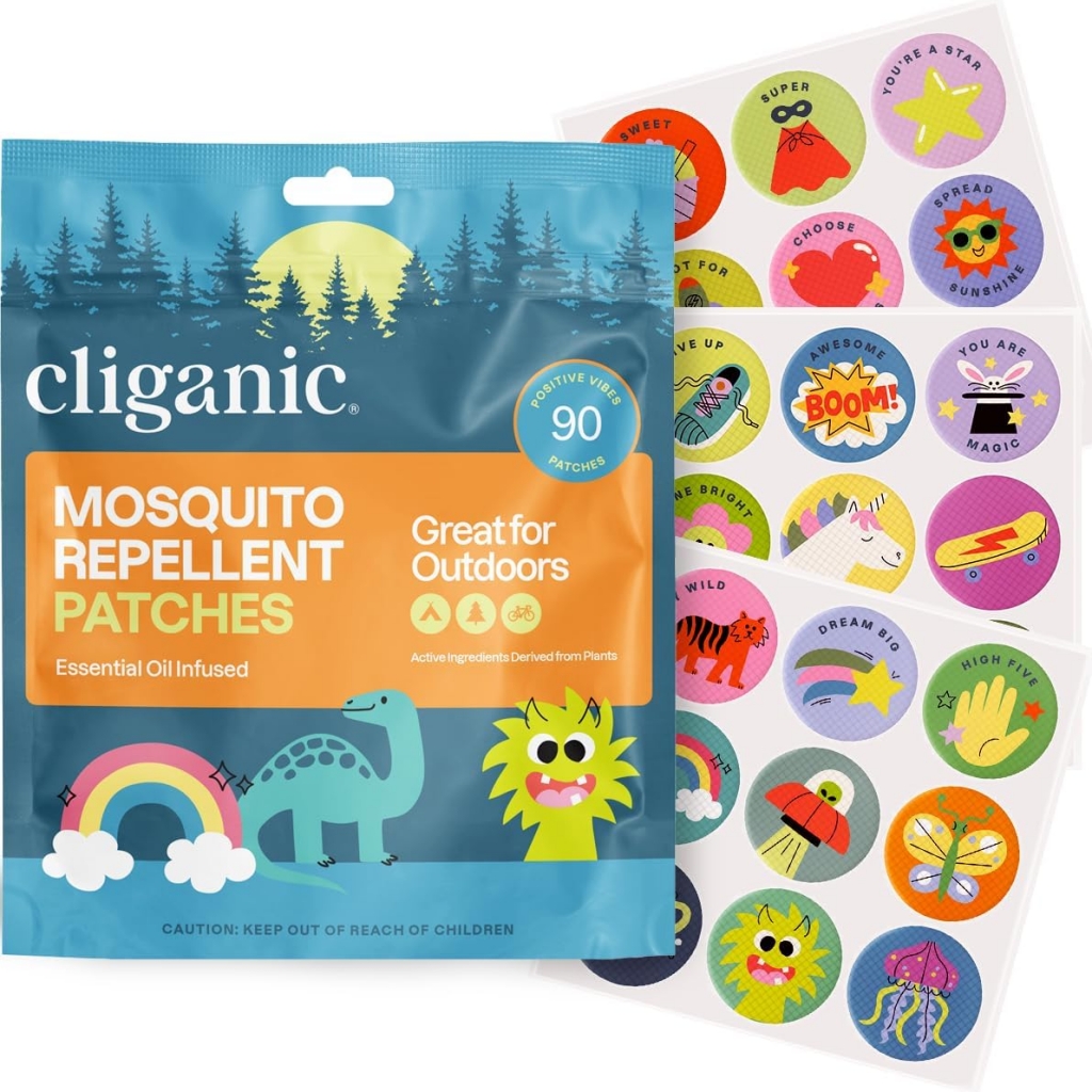 Child-Friendly Mosquito Repellent Stickers, 90 ct