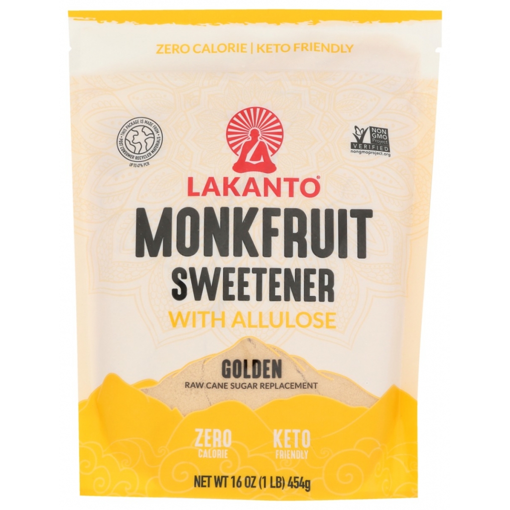 Golden Monkfruit Sweetener with Allulose (16 oz)