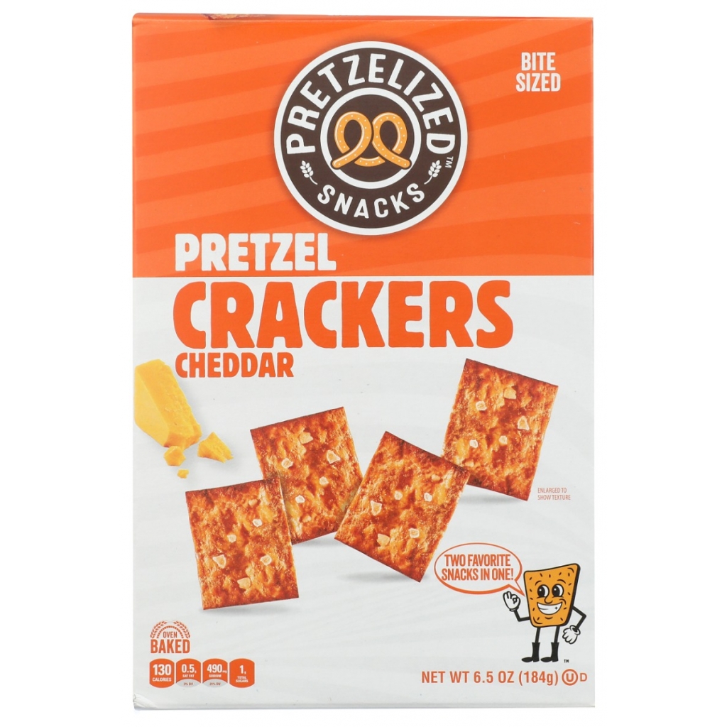 Cheddar Pretzel Crackers - 6.5 oz