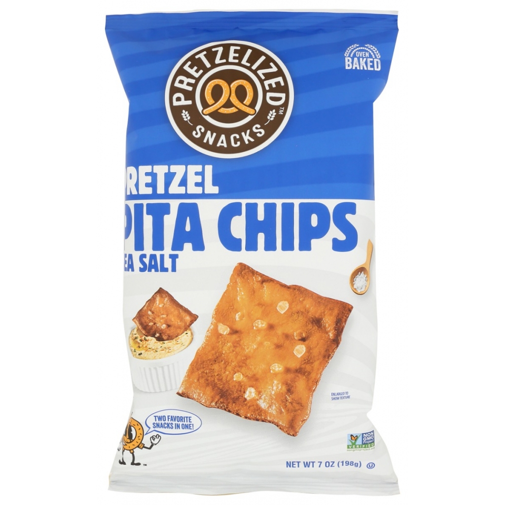 Artisan Sea Salt Pretzel Pita Chips - 7 oz