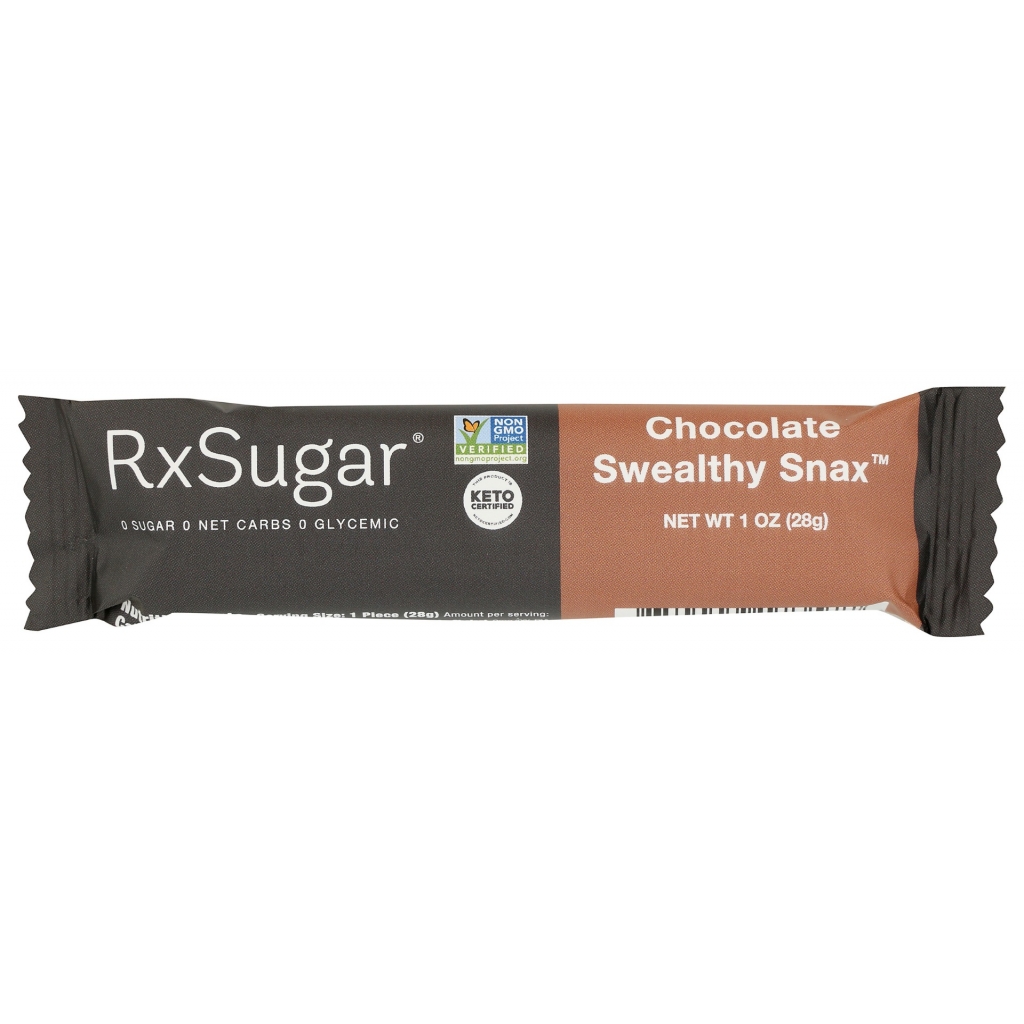 RxSugar Chocolate Swealthy Snax Bar - 1 oz