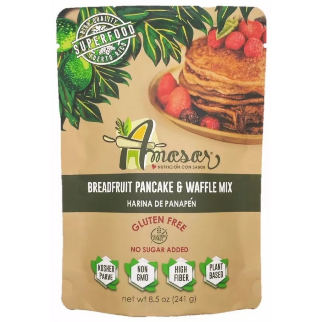 Amasar Breadfruit Pancake & Waffle Mix - 8.5 oz