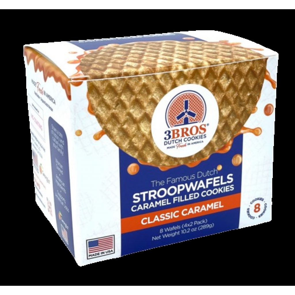 Classic Dutch Caramel Stroopwafels - 8 pieces