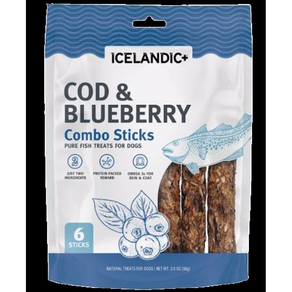 Cod & Blueberry Combo Sticks for Dogs - 2 oz