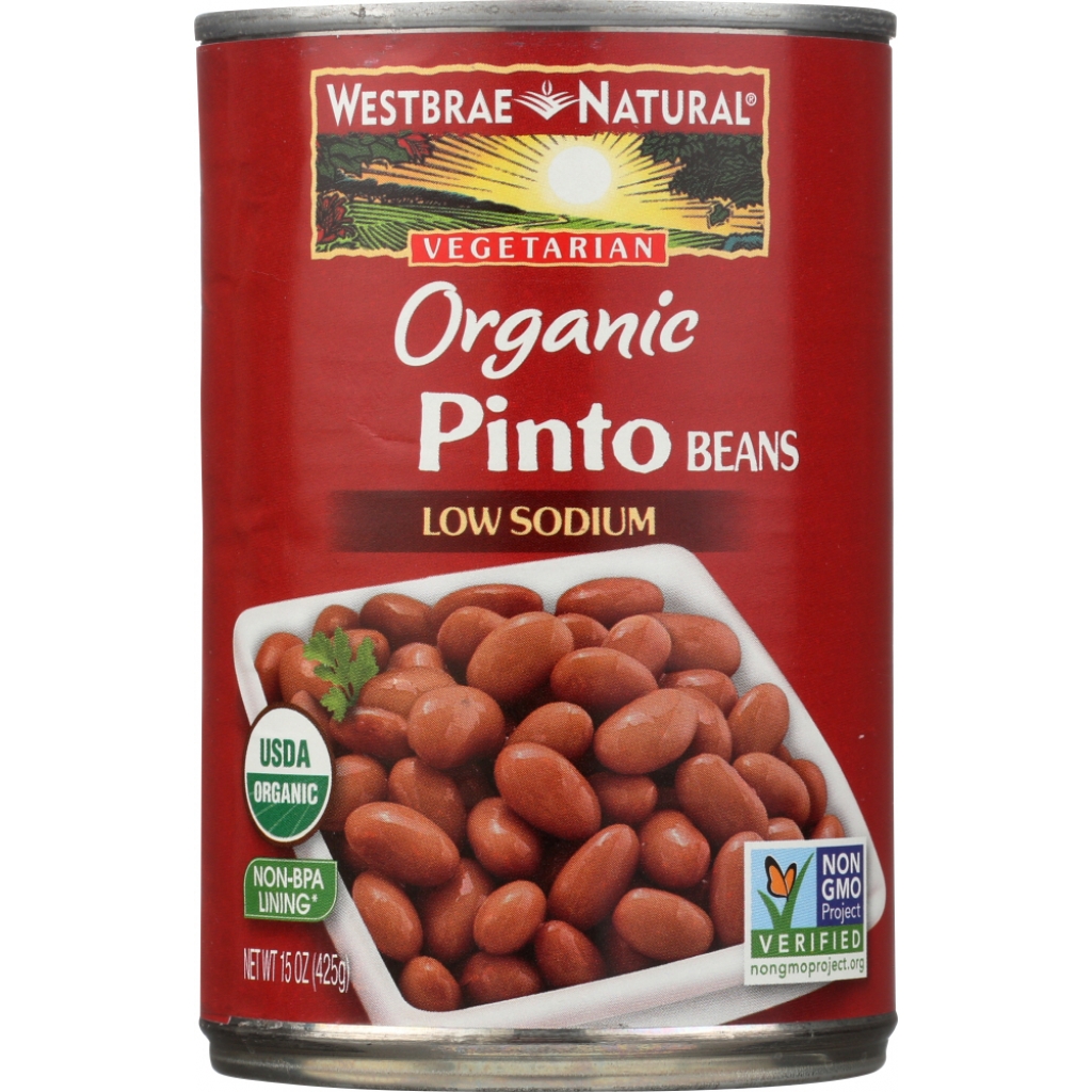 Organic Pinto Beans with No Salt Added, 15 oz