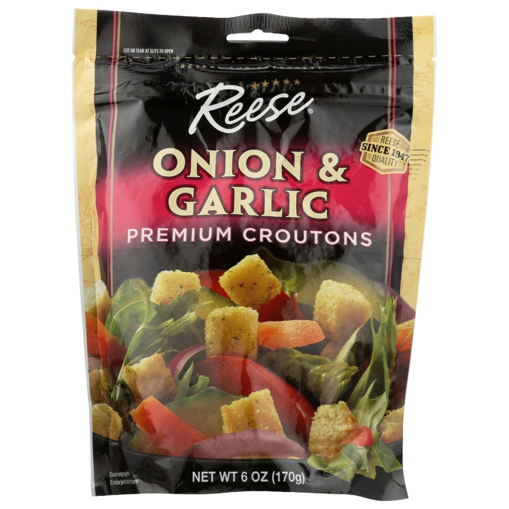 Garlic & Onion Croutons - 6 oz