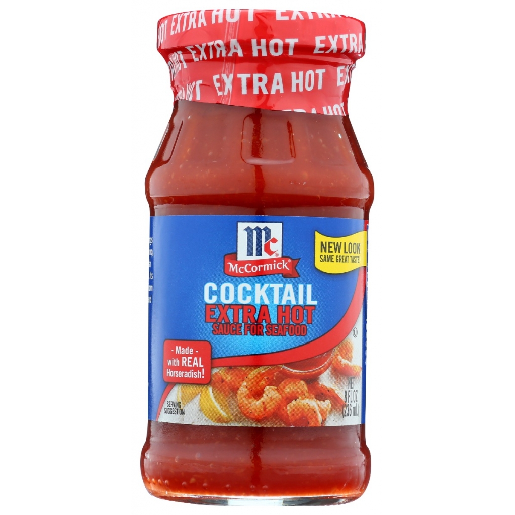 Extra Hot Cocktail Sauce for Seafood, 8 oz