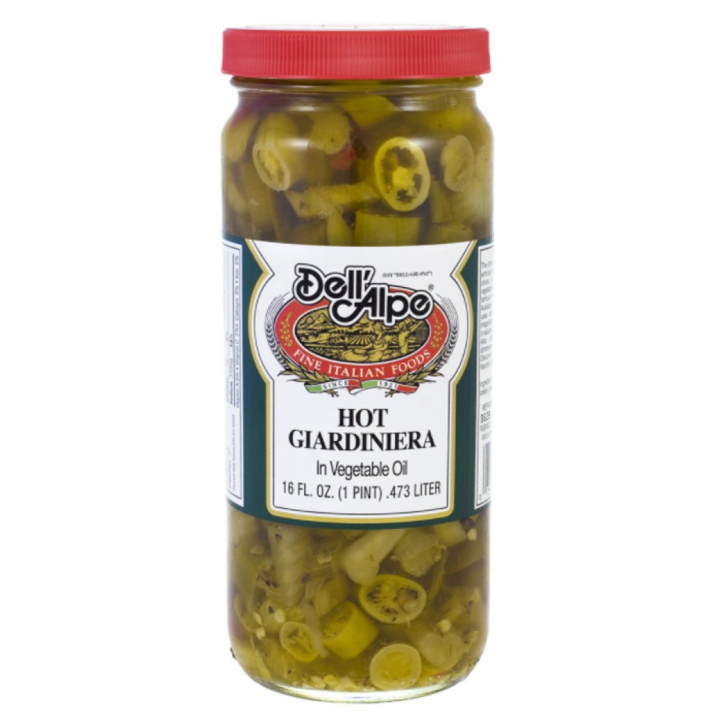 Hot Giardiniera in Vegetable Oil - 16 oz