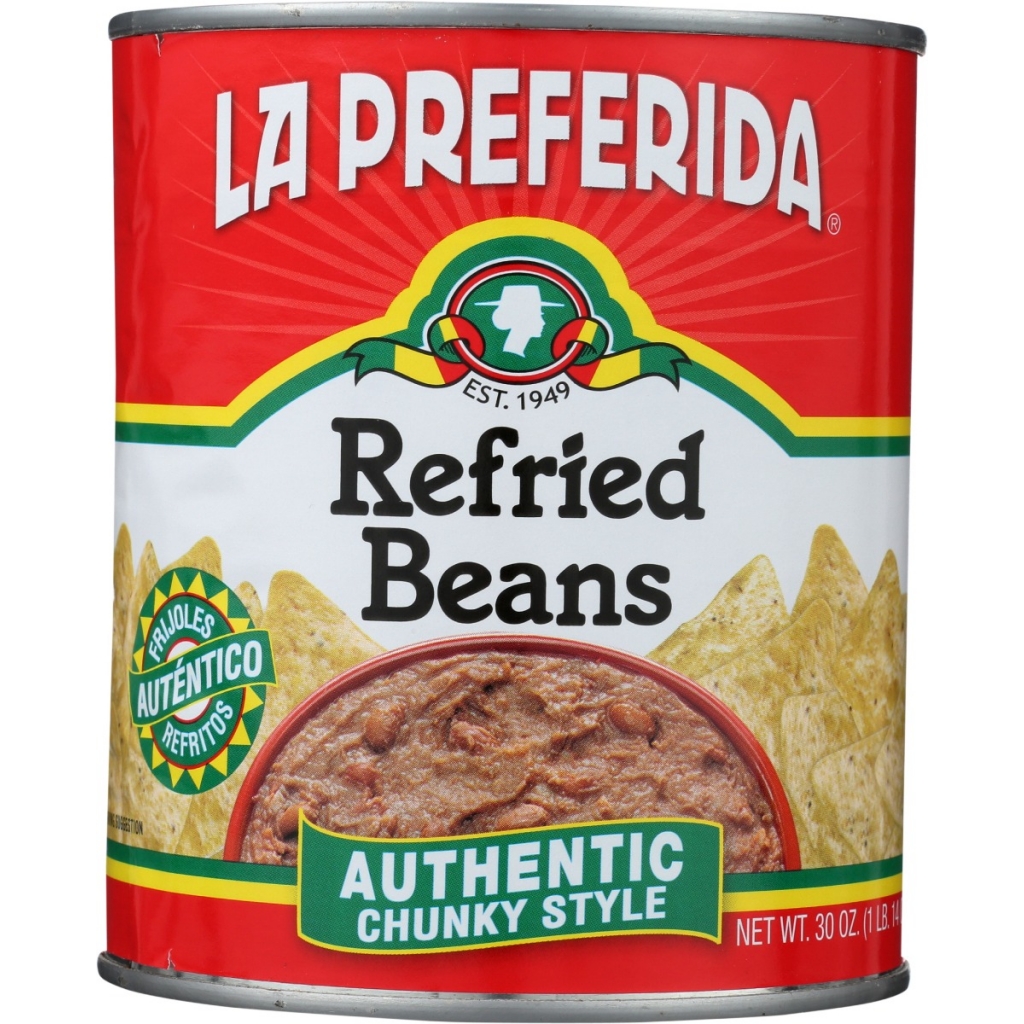 Authentic Chunky Style Refried Beans, 30 oz