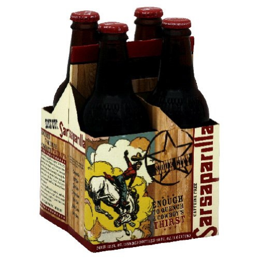 Sioux City Sarsaparilla Soda 4-Pack - 48 fl oz