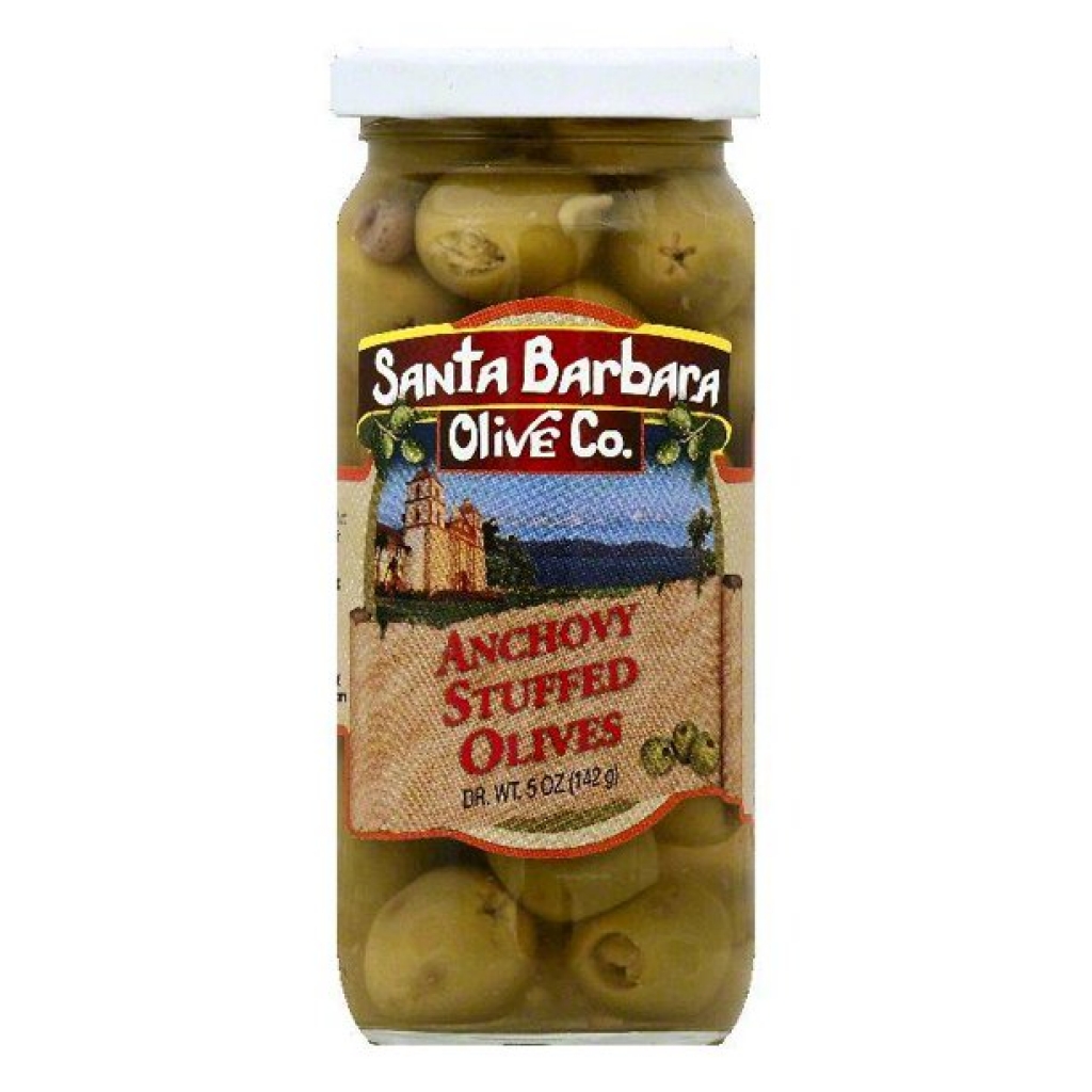 Olive Stuffed Anchovy Jar - Tasteful Delicacy, 5 oz