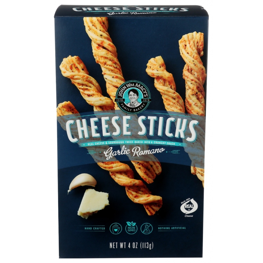 Flavorful Garlic Romano Cheesesticks - 4 oz