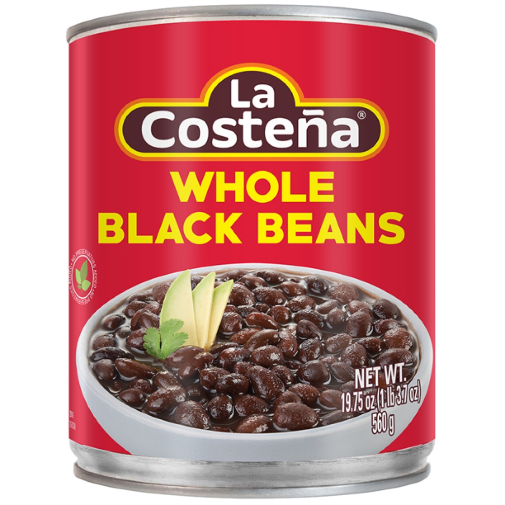 Whole Black Beans - Protein-Packed Convenience, 19.75 oz