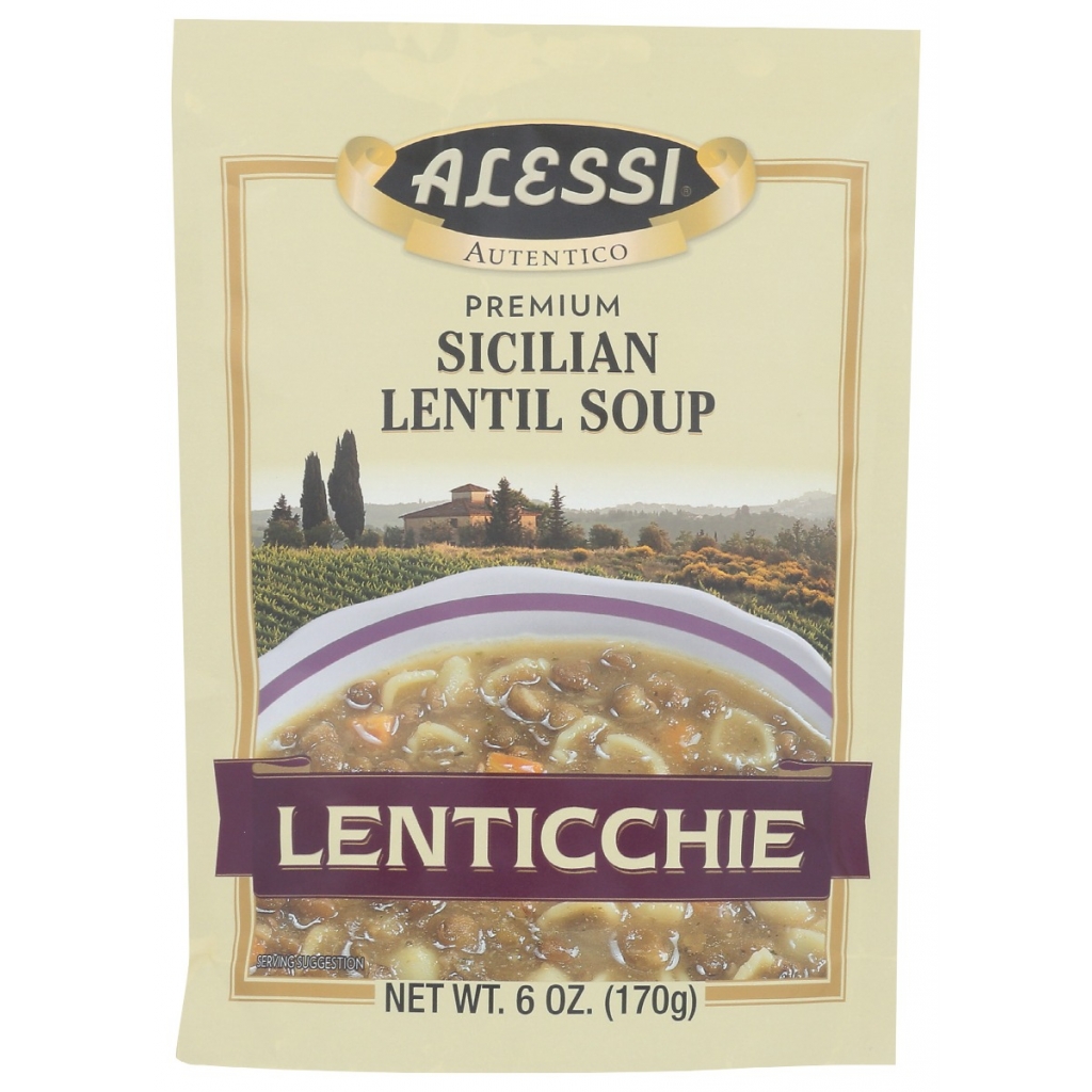 Sicilian Lentil Soup - Hearty and Flavorful, 6 oz