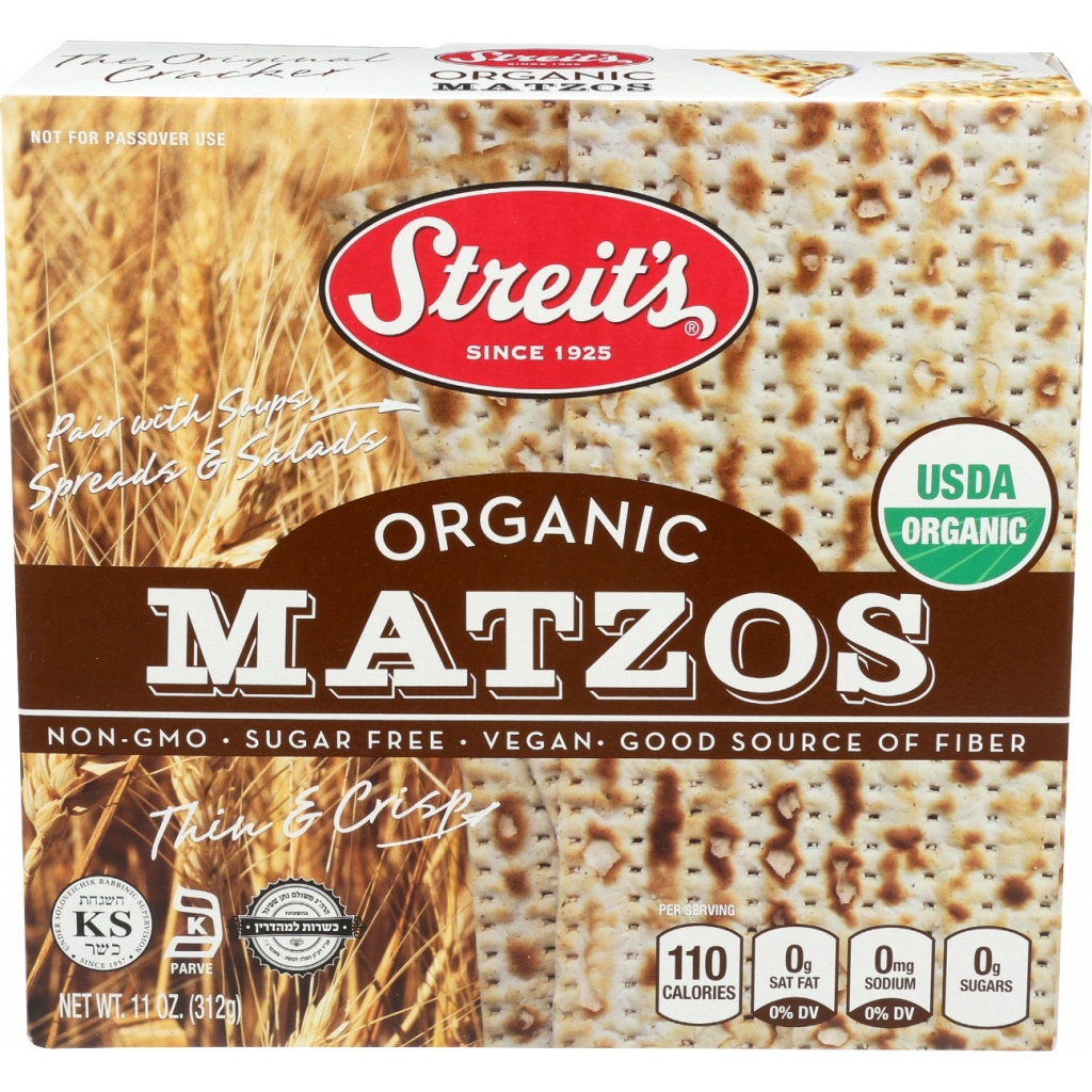 Organic Flour and Water Matzo Crisps, 11 oz