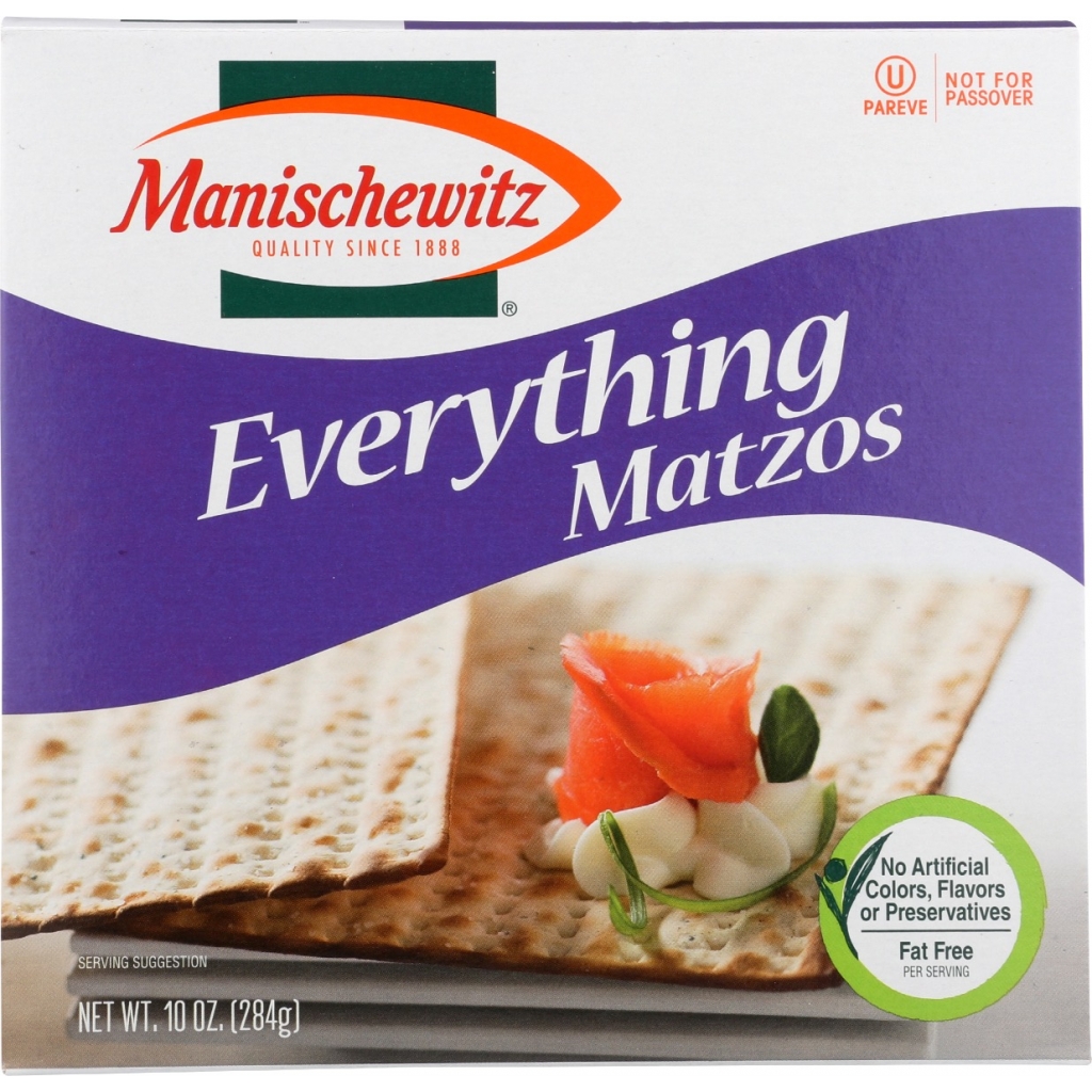 Manischewitz Everything Matzos - 10 oz