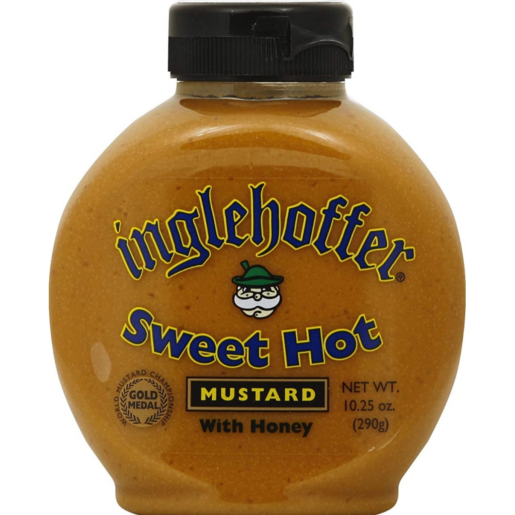 Hot Squeezable Mustard - Spicy Condiment, 10.25 oz