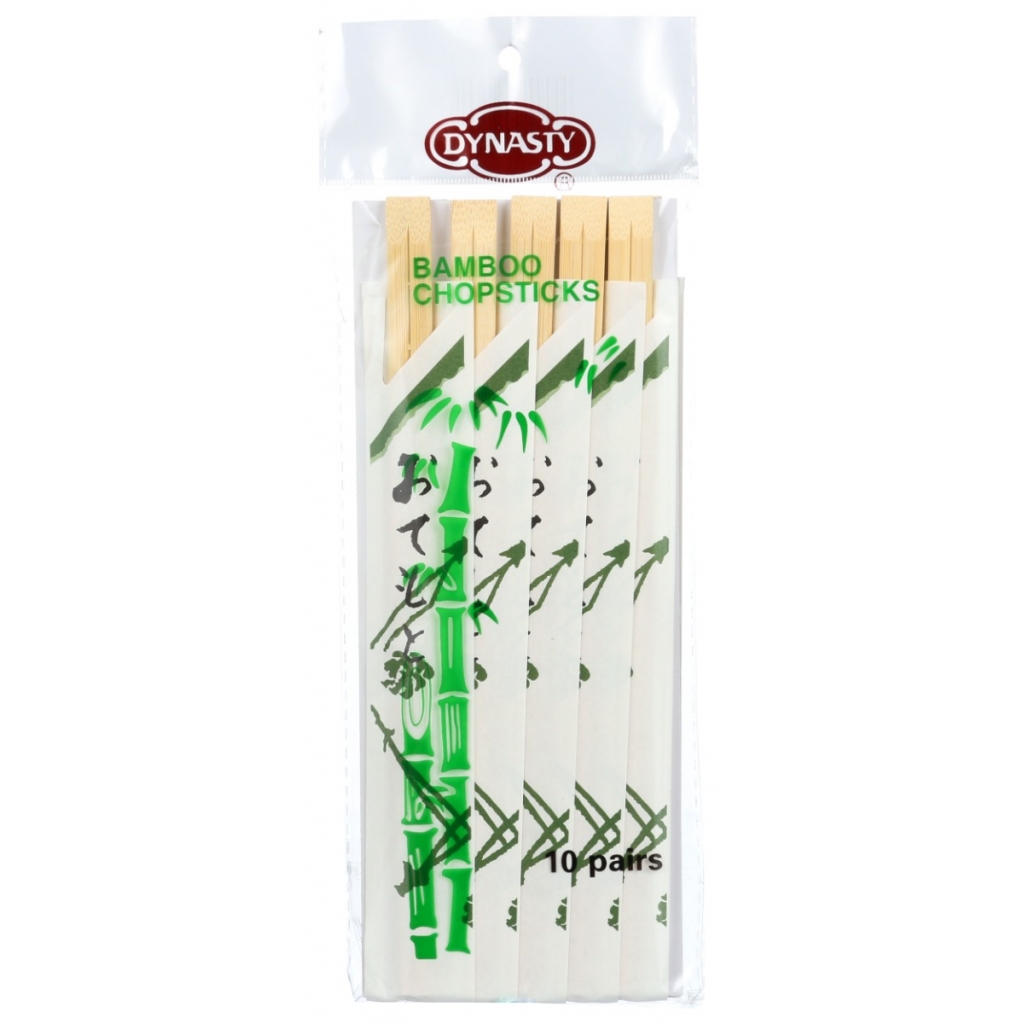 Dynasty Bamboo Chopsticks - 10 Pieces